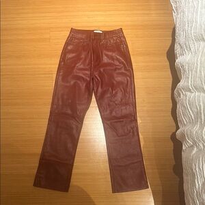Red Leather Pants